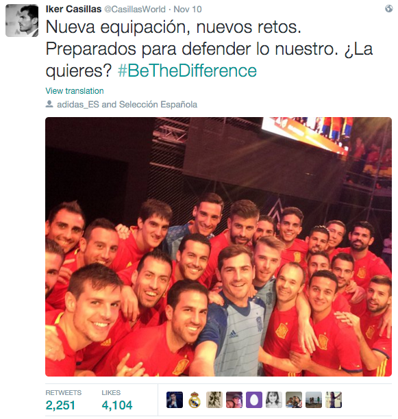 Casillas #bethedifference arnoldmadrid
